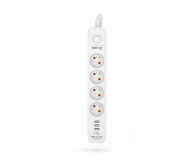 HSK DATA KERG z wyłącznikiem 4 gniazda, 3xUSB, 16A, 1,5m